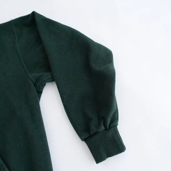 Vintage King Athletics Hunter Green Zip Up Sweater Size Medium Made In Canada - Picture 6 of 9